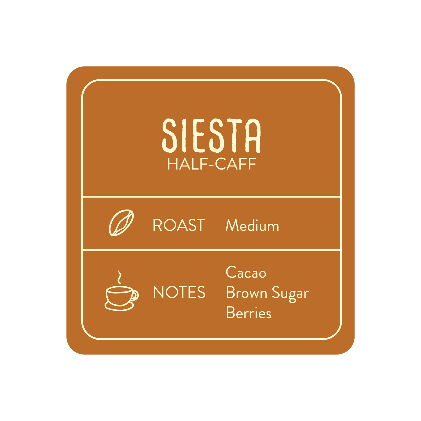 Siesta Blend - Half Caff