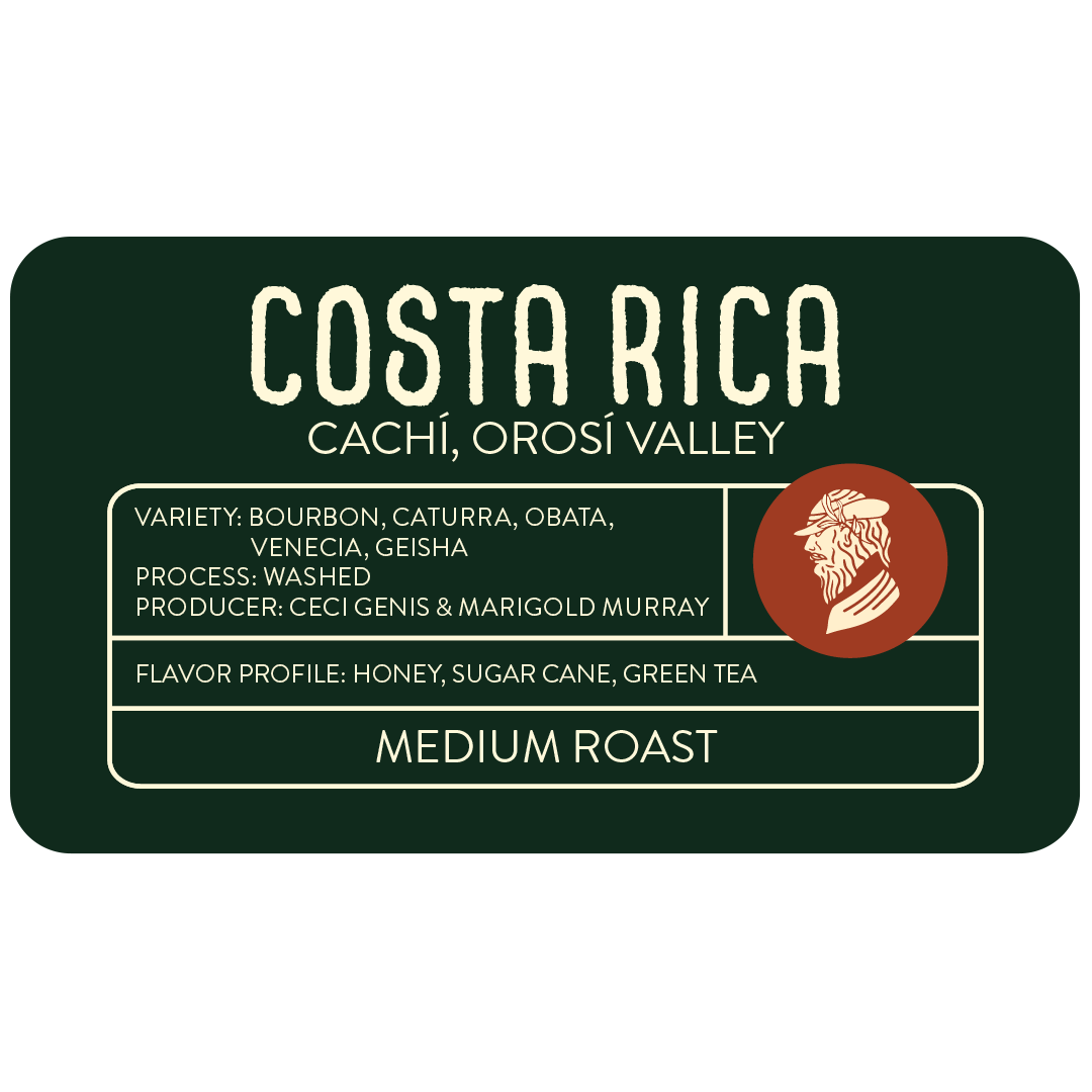 Costa Rica Cachi, Orosi Valley - Medium Roast Single-Origin Coffee
